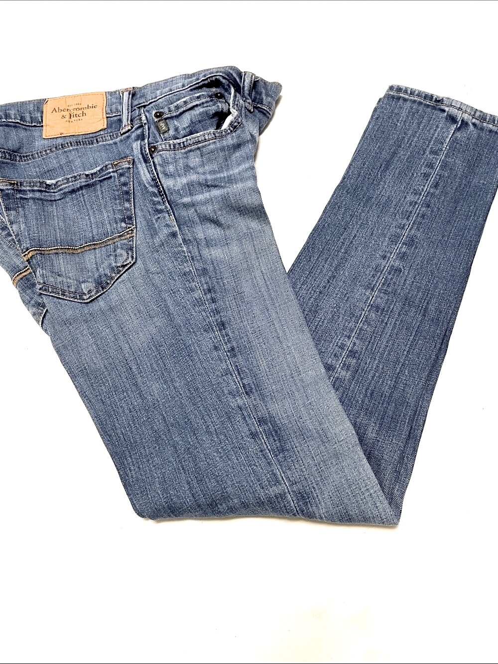 Women’s EUC ABERCROMBIE & FITCH Classic Blue Jeans Sz 30/30 Super Skinny